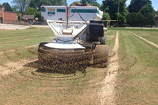 Top dressing application